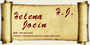 Helena Jocin vizit kartica